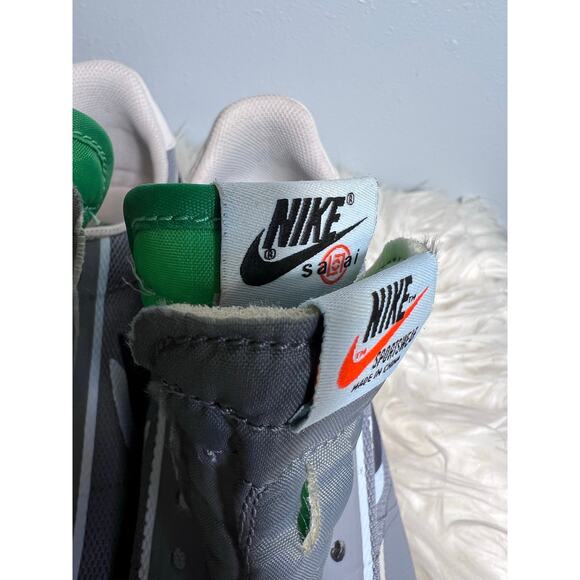 Nike Mens 10 LDWaffle DH3114 001 Sacai x Clot Cool Grey Green Size 10 No Laces main image 6
